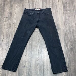 Levi's Black Straight Jeans size 34x30